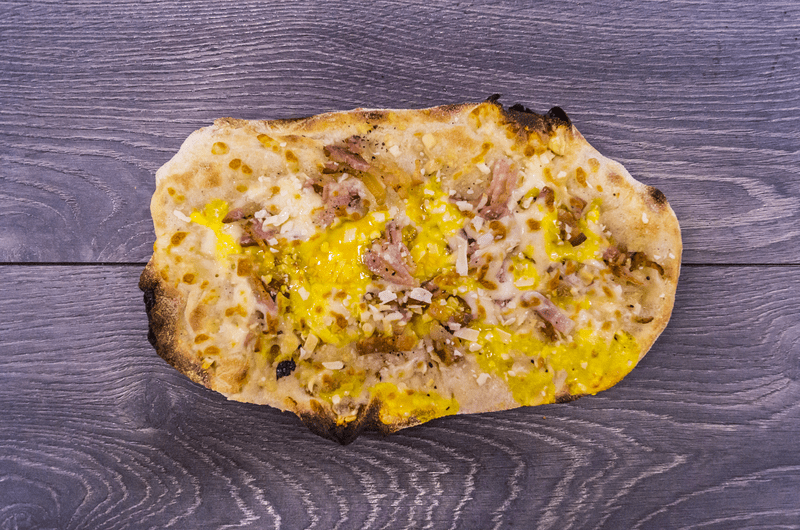 Pinsa "alla Carbonara"